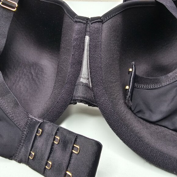 Thirdlove 34G Black 24/7 Perfect Coverage Bra Lightly Lined Underwire T Shirt - Picture 5 of 8